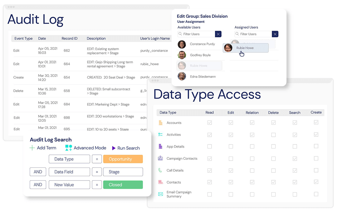 A screenshot of the Veloxity CRM for health care that enables marketing teams to be more effective for providers and physicians.